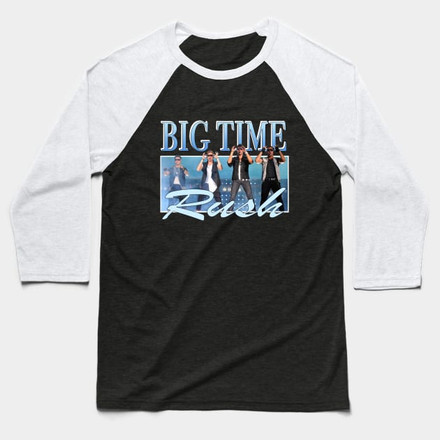 Big Time Rush retro band logo Baseball T-Shirt by LottaKornelia